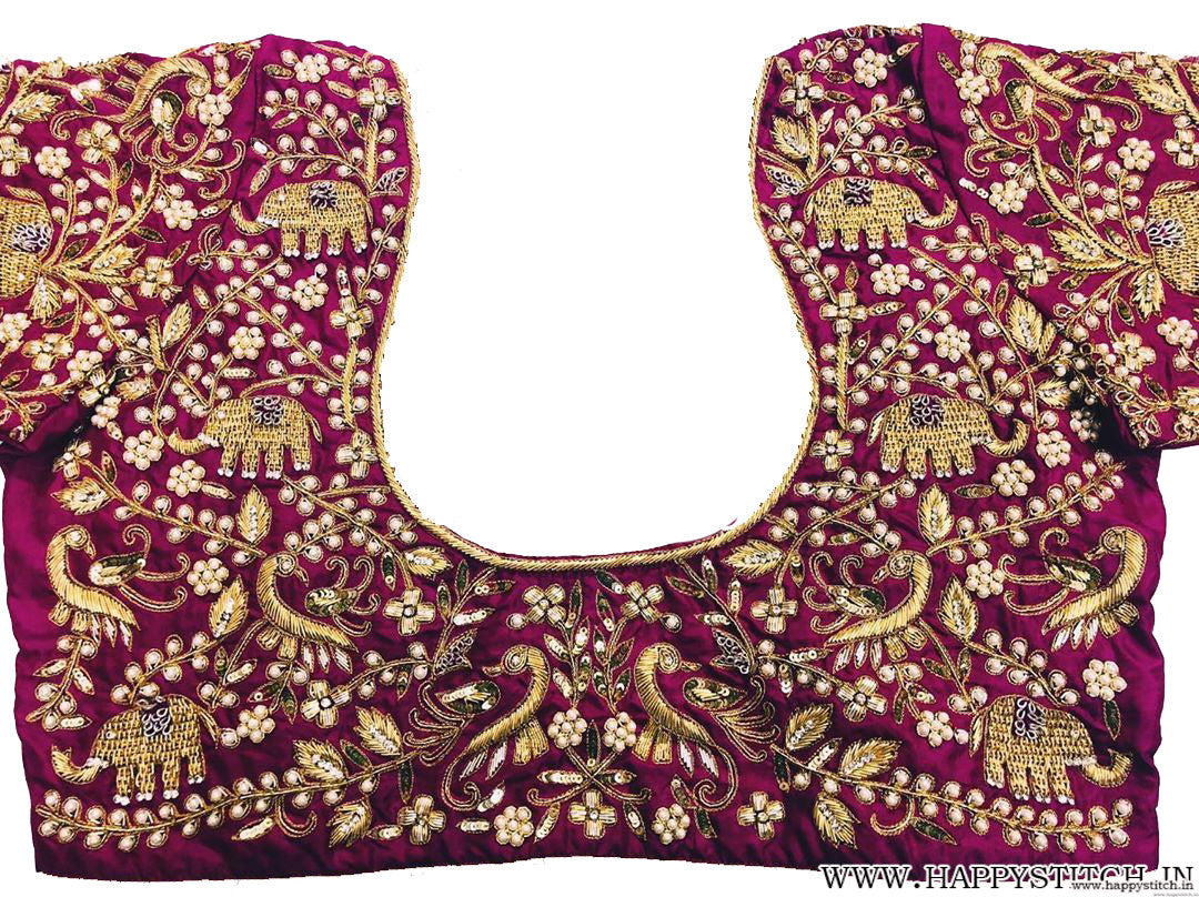 Aari Work – Hand Work Design – Maggam Work – Bridal Blouse Designs – 229